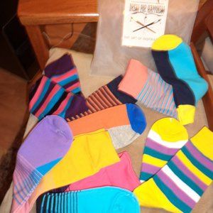 BONANGEL Dress for Happiness Socks-6 Pairs-New